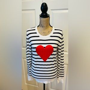 ❤️ French Connection Heart Blouse (Women’s Size Large) ❤️